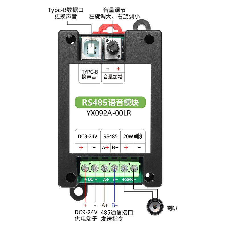 J9集团官网RS485语音？閙odbus协议导轨装置工业报警？閅X092A00LR